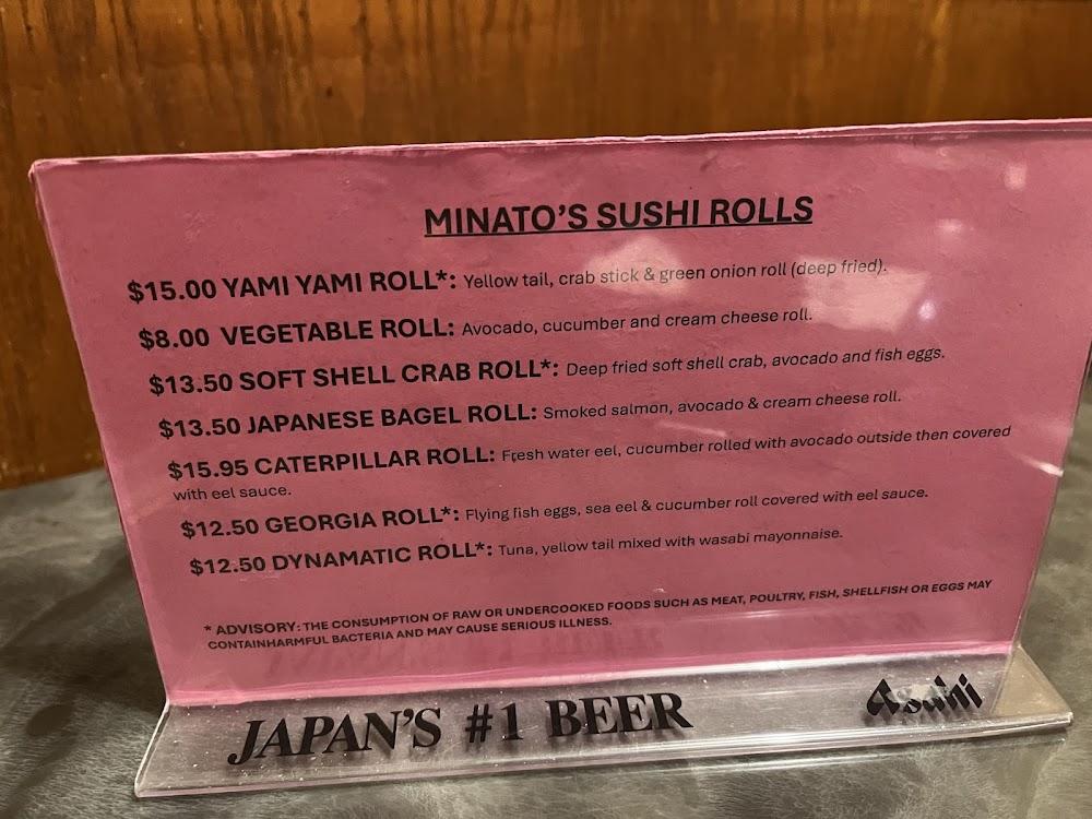 Minato Japanese Restaurant Menu image 2